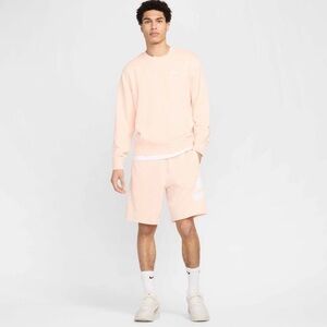 NWT Nike Men's French Terry Alumi Washed Shorts in Coral, Size Small